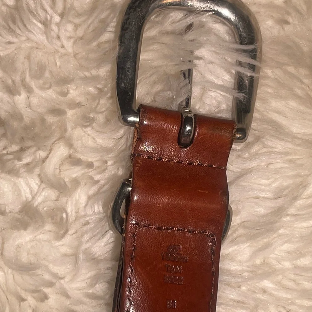 Coach vintage Braided Brown Leather Belt size 40”